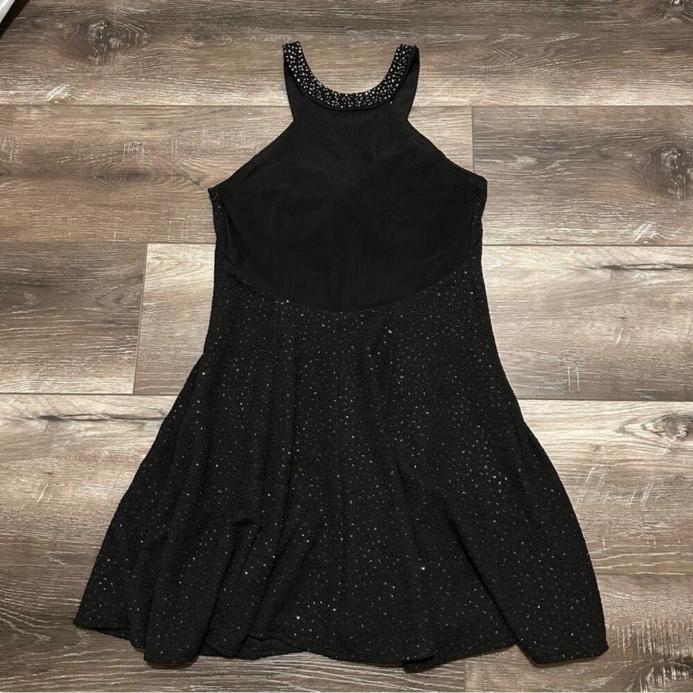 Betsy & Adam Black Sparkly Dress, Size 12, Beaded, Mini, Dinner, Gown, Prom - Picture 7 of 12